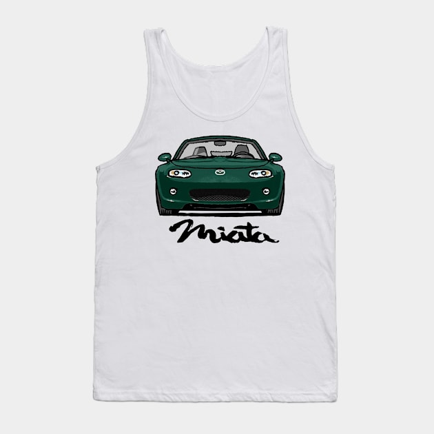 MX5 NC1 Green Tank Top by Woreth